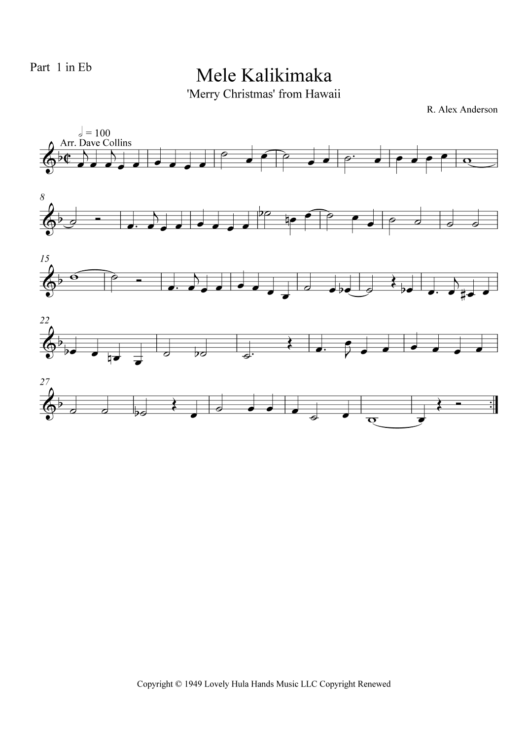 Mele Kalikimaka (arr. Dave Collins)