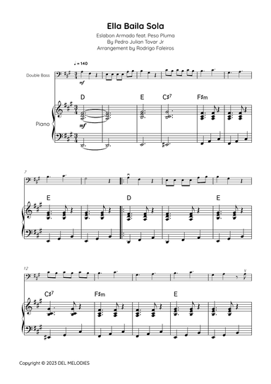 Ella Baila Sola (arr. Rodrigo Faleiros)