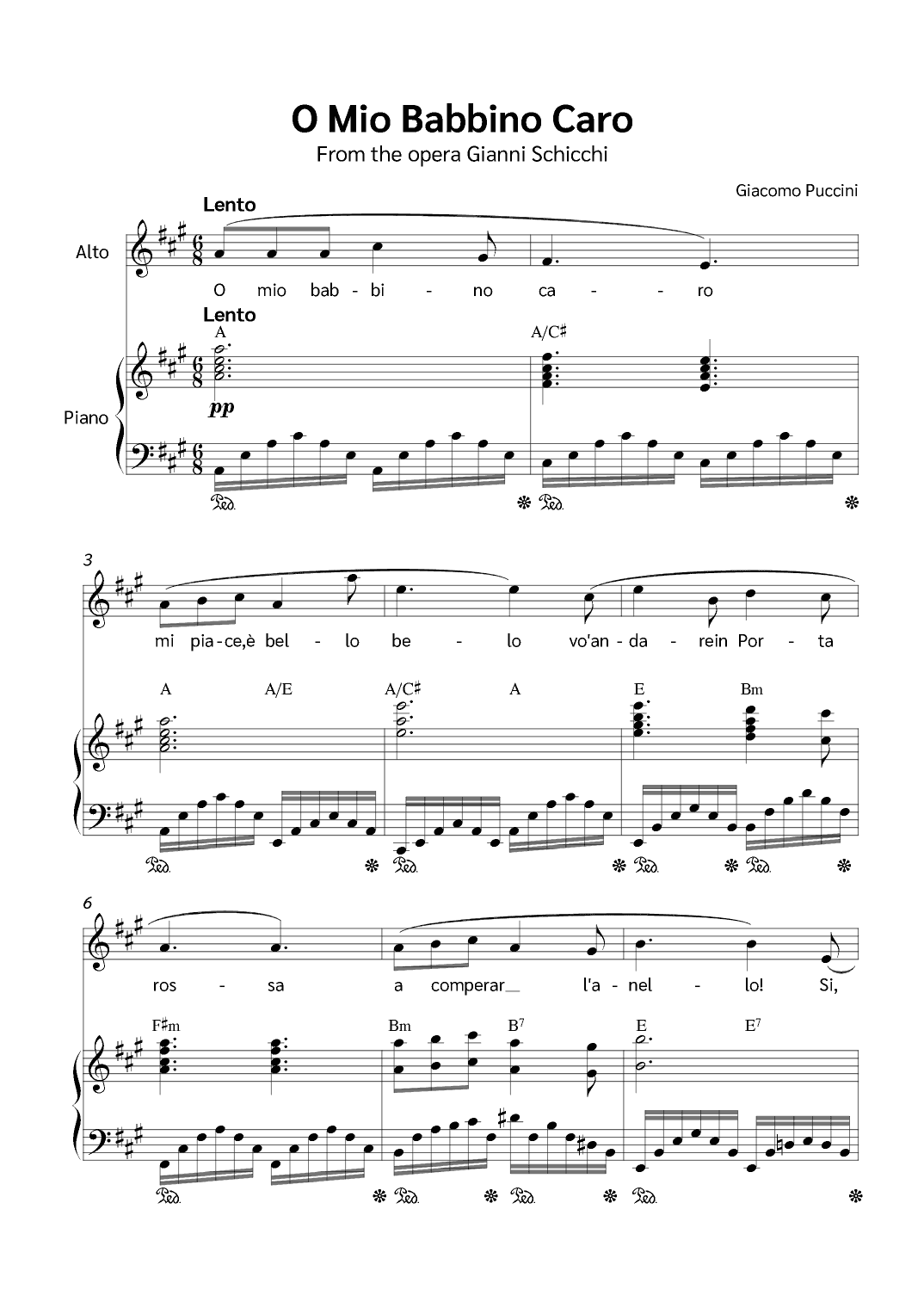 O Mio Babbino Caro (arr. Jackson Spindler)
