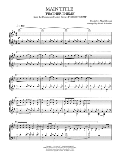 Forrest Gump - Main Title (feather Theme) (arr. Frank Schembre)