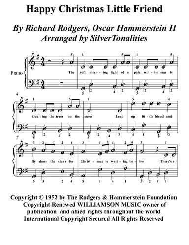 Happy Christmas, Little Friend (arr. SilverTonalities)