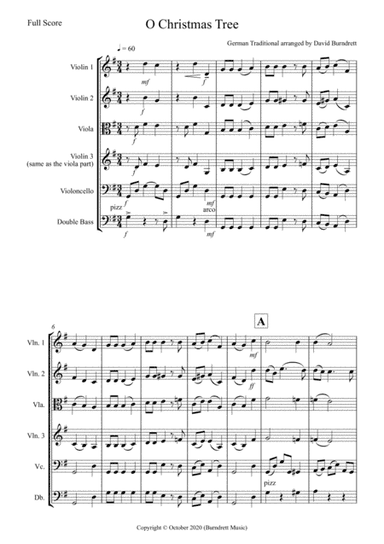 O Christmas Tree for String Orchestra (arr. David Burndrett)