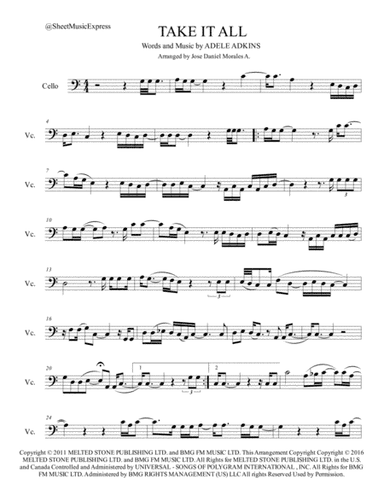 Take It All (arr. Jose Daniel Morales A.)