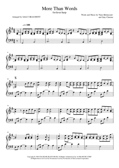 More Than Words (arr. Sally Beaumont)