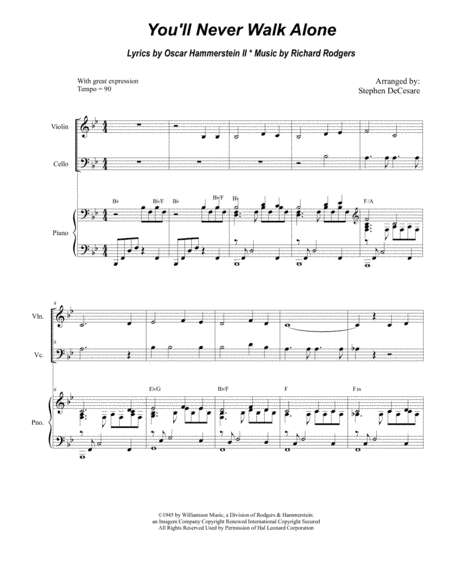 You'll Never Walk Alone (arr. Stephen DeCesare)