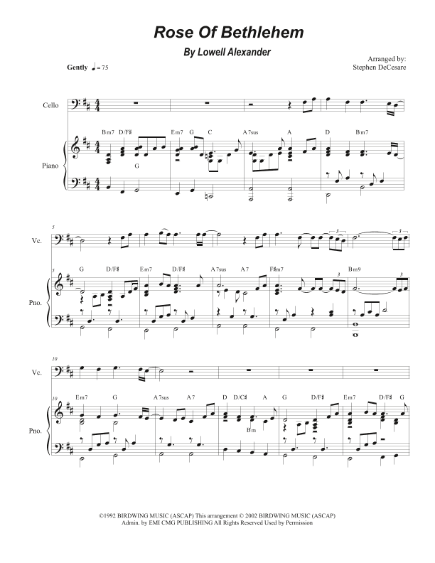 Rose Of Bethlehem (arr. Stephen DeCesare)