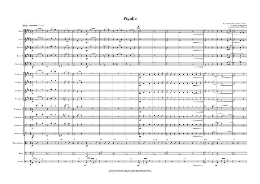 Pigalle (arr. Daryl McKenzie)