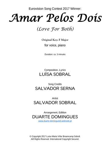 Amar Pelos Dois (arr. Duarte Domingues)