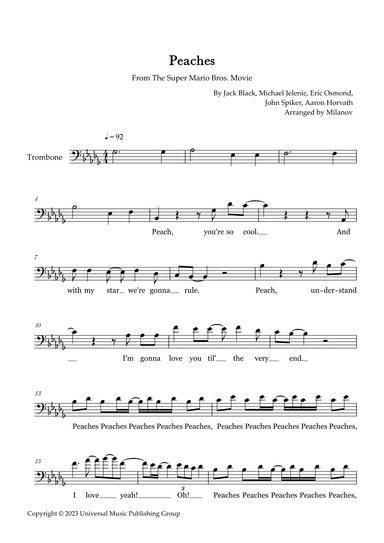 Peaches (arr. Milanov)