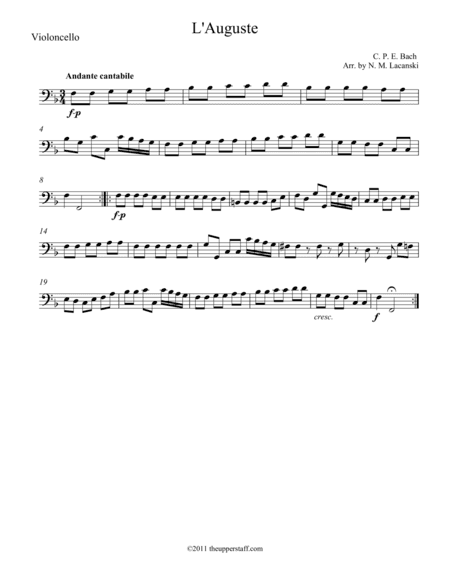 L'Auguste (arr. Nick Lacanski)