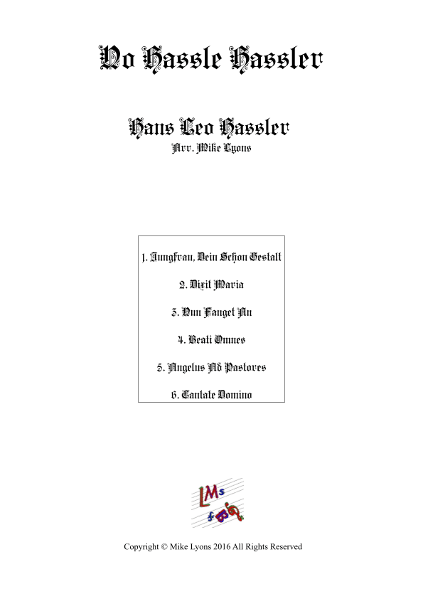 Bassoon Quartet - No Hassle Hassler (arr. Mike Lyons)