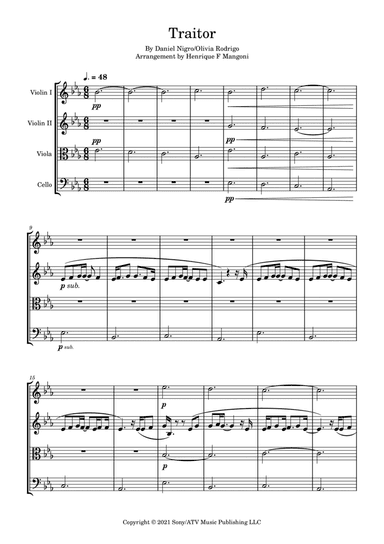 Traitor (arr. Henrique F Mangoni)