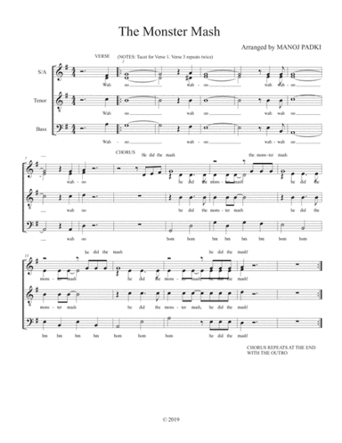 Monster Mash (arr. Manoj Padki)