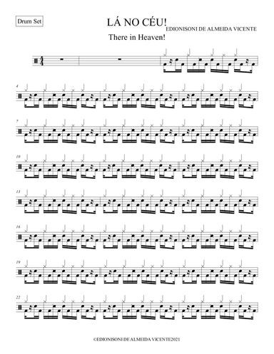 Drum Set-LÁ NO CÉU-There in Heaven!