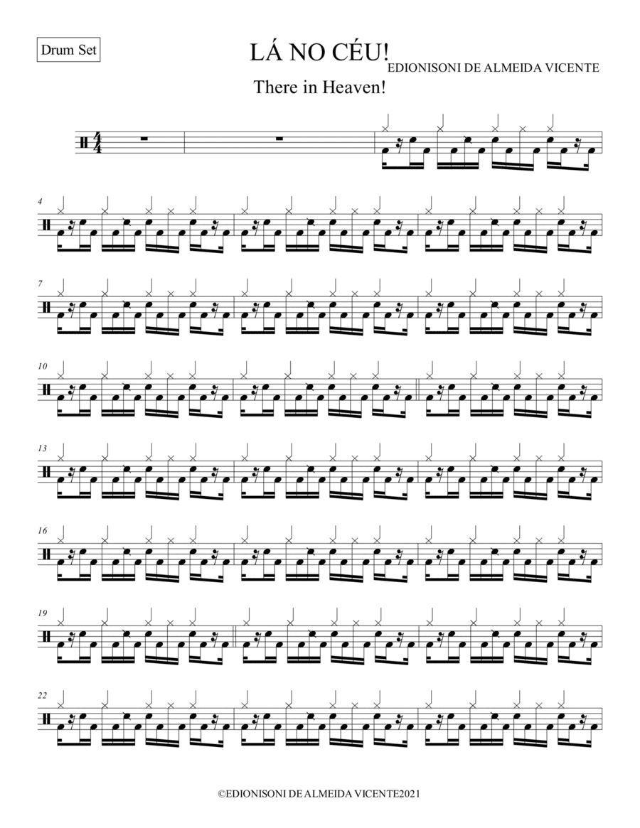 Drum Set-LÁ NO CÉU-There in Heaven!