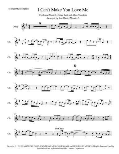 I Can't Make You Love Me (arr. Jose Daniel Morales A.)