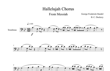 Hallelujah Chorus from Messiah (Trombone Solo) (arr. B. C. Dockery)
