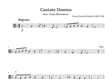 Cantate Domino in F (arr. Diego Marques)