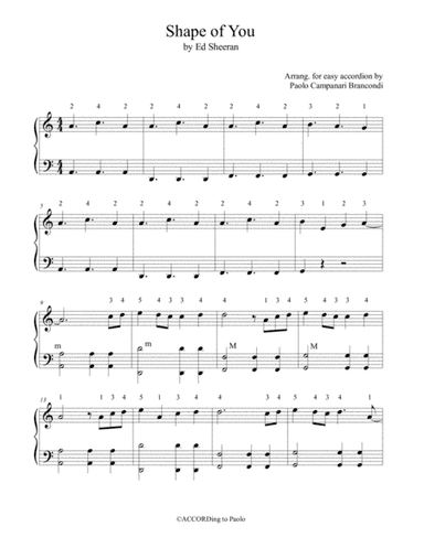 Shape Of You (arr. Paolo Campanari-Brancondi)