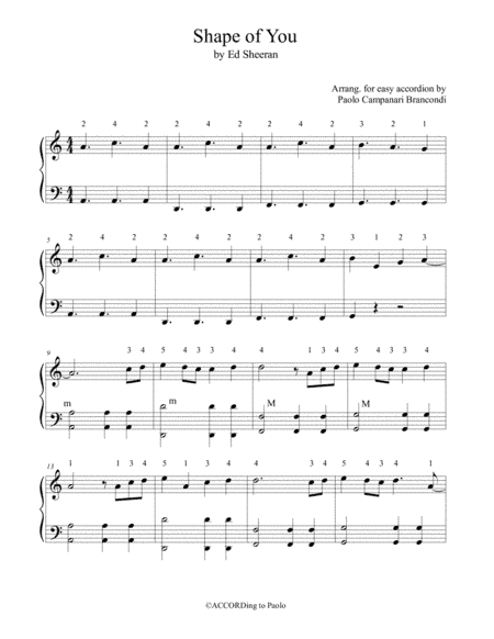 Shape Of You (arr. Paolo Campanari-Brancondi)