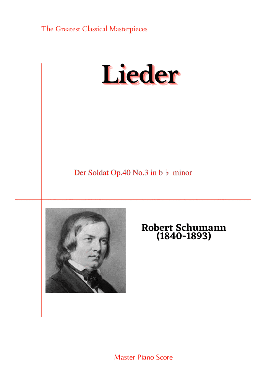 Schumann-Der Soldat Op.40 No.3 in b? minor (arr. MPS)