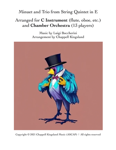 Boccherini Minuet and Trio - arr. for Instrumental Soloist (in C) and Chamber Orchestra (arr. Chappell Kingsland)