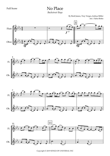 No Place (arr. Fabio Britto)