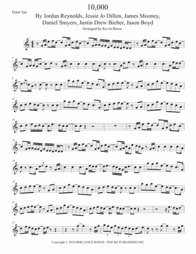 10,000 Hours (arr. Kevin Busse)