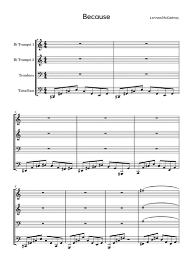 Because (arr. Julia Reddy)