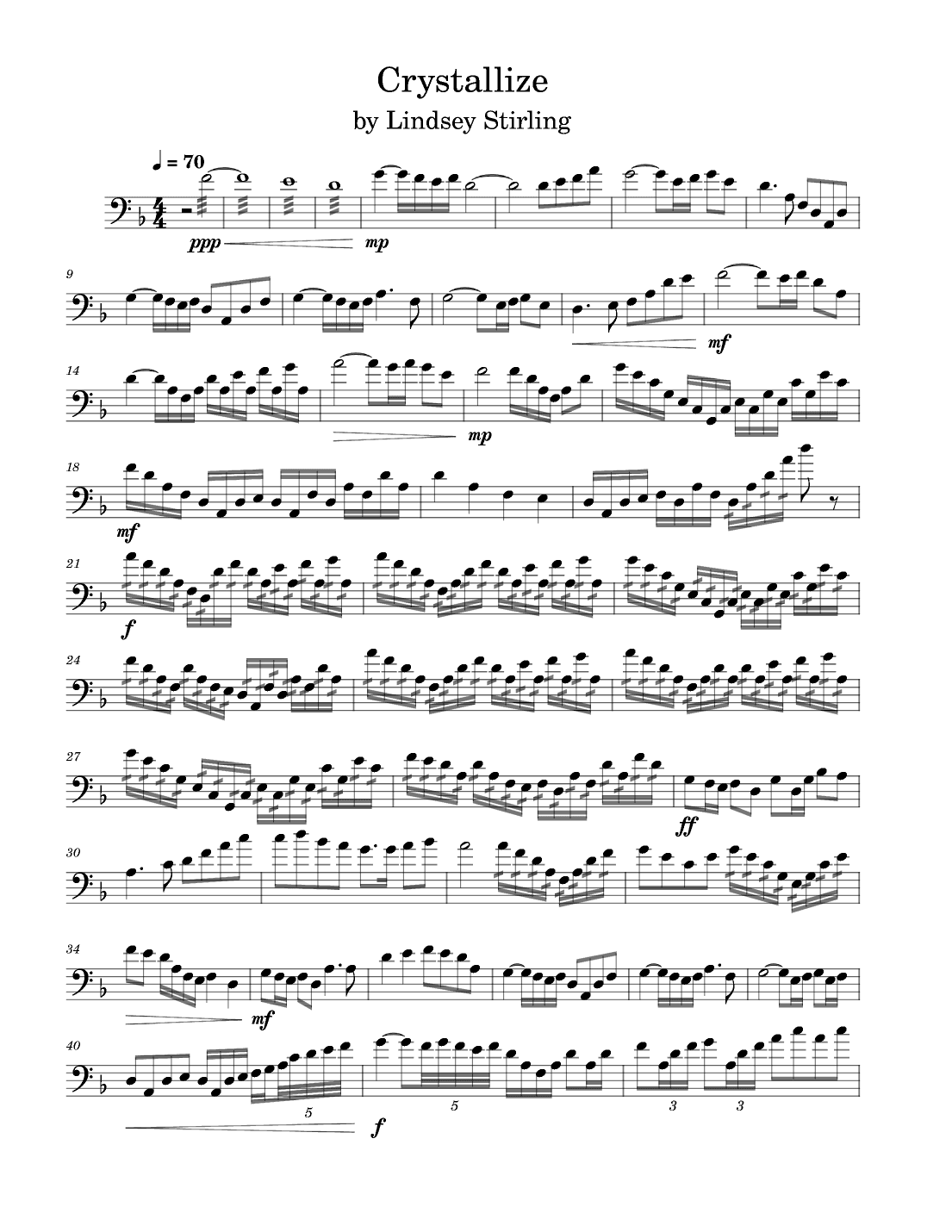 Crystallize (arr. Anya Alston)