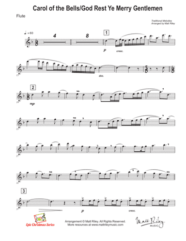 Carol of the Bells / God Rest Ye Merry Gentlemen (arr. Matt Riley)