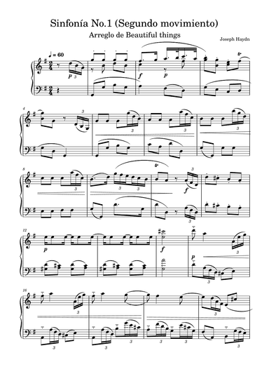 Sinfonía No.1(Segundo Movimiento)-Joseph Haydn