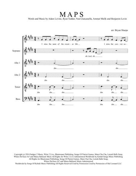 Maps (arr. Bryan Sharpe)