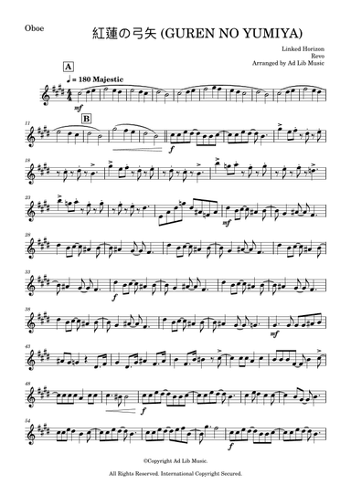 Gekijouban Shingeki No Kyojin Zenpen: Guren No Yumiya (arr. Ad Lib Music)