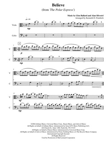 Believe (arr. Kenneth D. Friedrich)