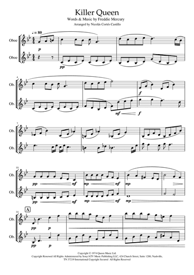 Killer Queen (arr. Nicolás Cortés Castillo)