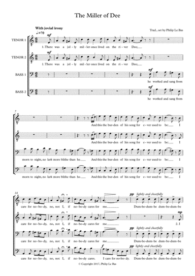 The Miller of Dee (arr. Philip Le Bas)