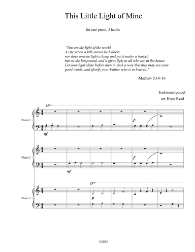 This Little Light of Mine (arr. Hope Reed)