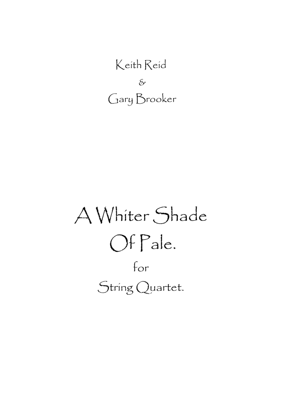 A Whiter Shade Of Pale (arr. Spence Bundy)