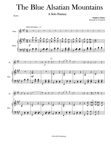 The Blue Alsatian Mountains (arr. Kenneth D. Friedrich)