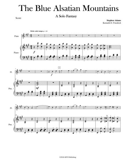 The Blue Alsatian Mountains (arr. Kenneth D. Friedrich)