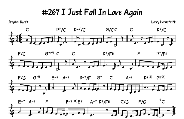 I Just Fall In Love Again (arr. John Fries)