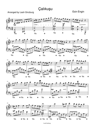 Calikusu Medley (arr. Leah Ginzburg)
