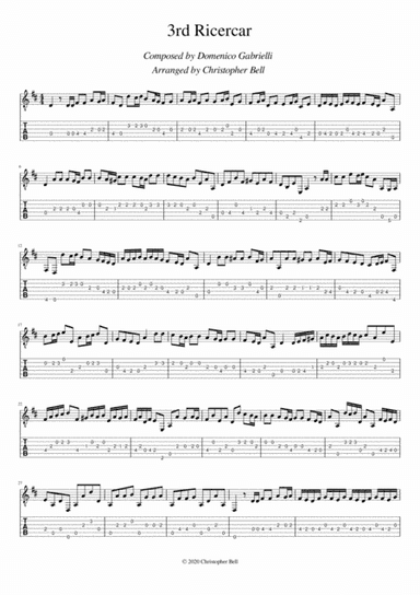 Ricercar No. 3 (arr. Silent Home Records)