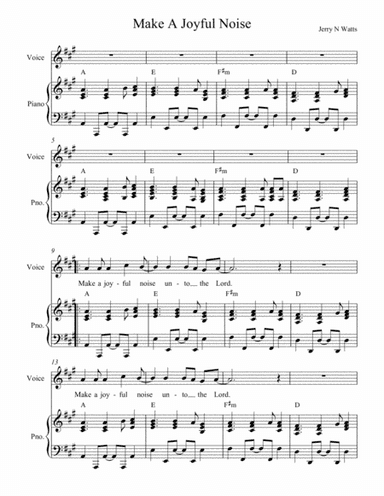 Make a Joyful Noise