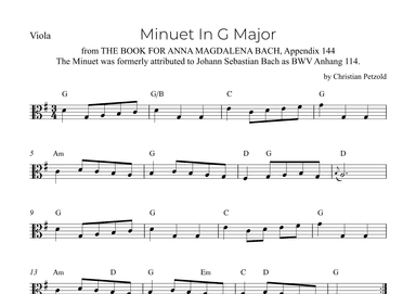 Minuet In G Major (arr. Alex Nunes Rodrigues)