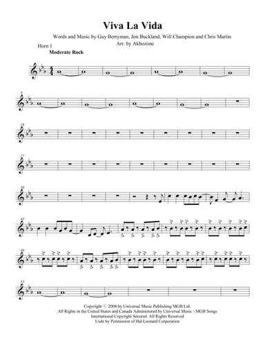 Viva La Vida (arr. John Kim)