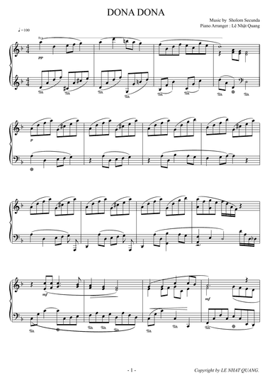Dona Dona (hargail Version) (arr. Le Nhat Quang)
