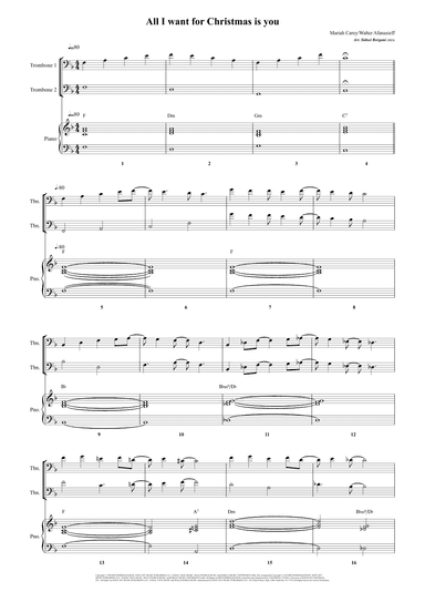 All I Want For Christmas Is You (arr. Sidnei Borgani)