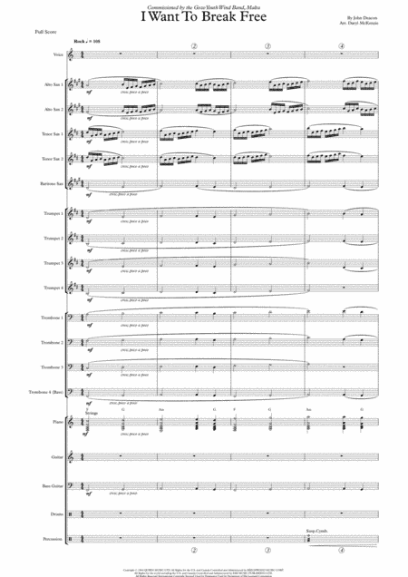 I Want To Break Free (arr. Daryl McKenzie)